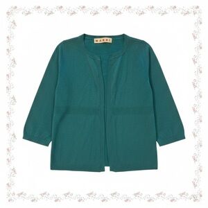 Marni 100% Cashmere Open Front Cardigan